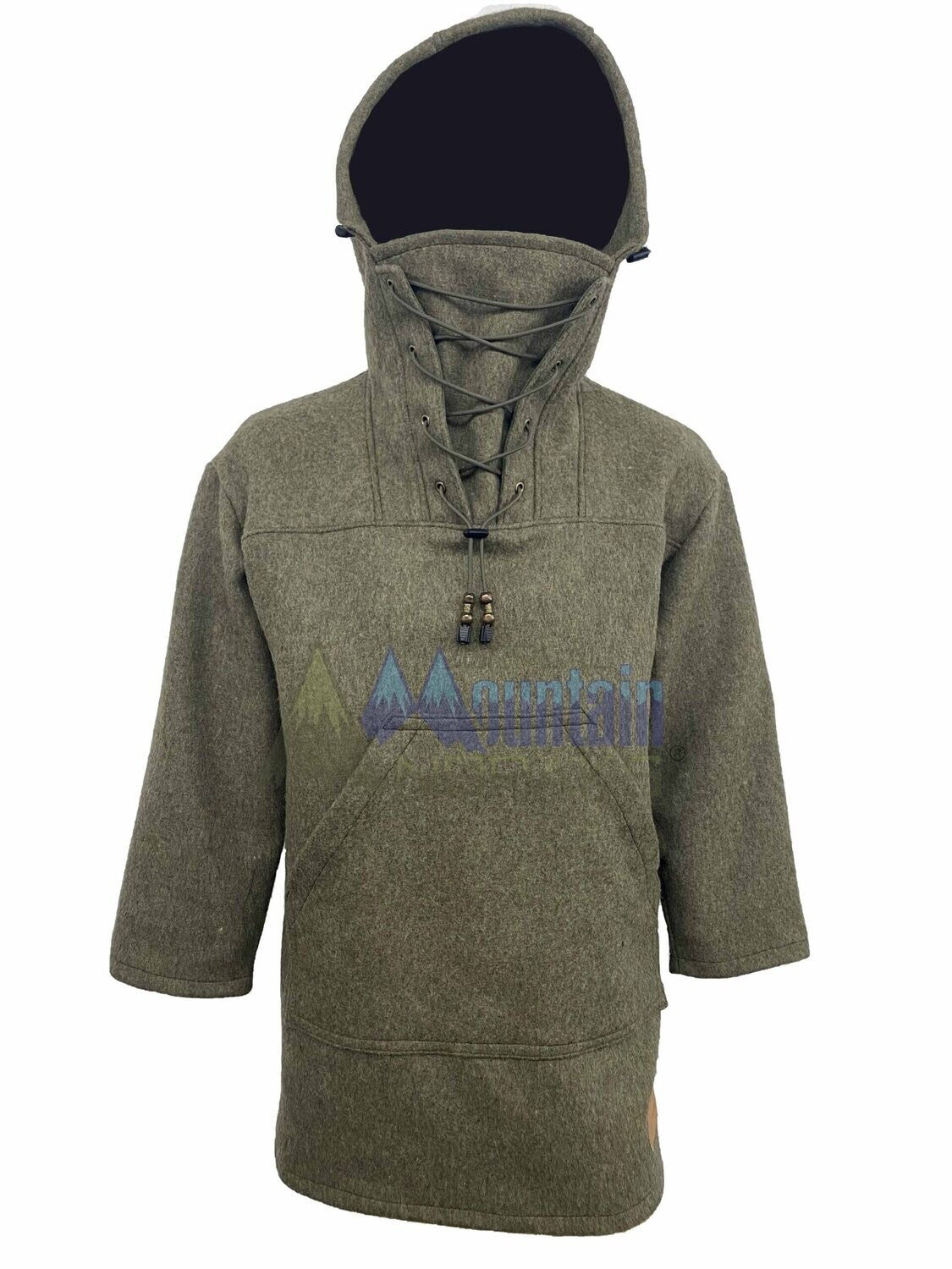 Wool discount anorak pullover