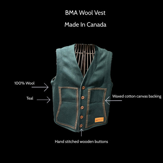 BMA 100% Wool Vest Sample